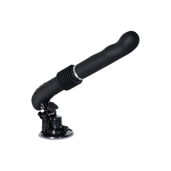 G-force thruster - Stotende vibrator met standaard (Zwart)